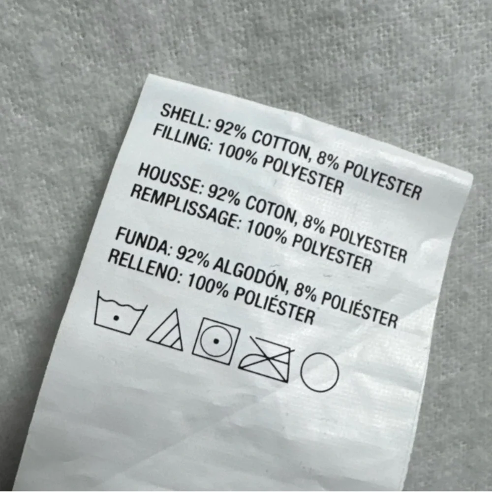 Crate & Barrel New in Package Fontaine Blue Euro Sham